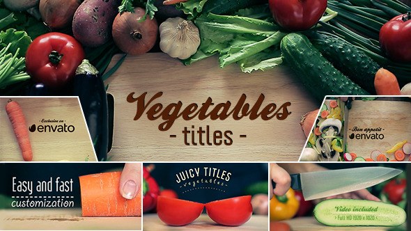 Vegetables Titles - Download Videohive 7502130