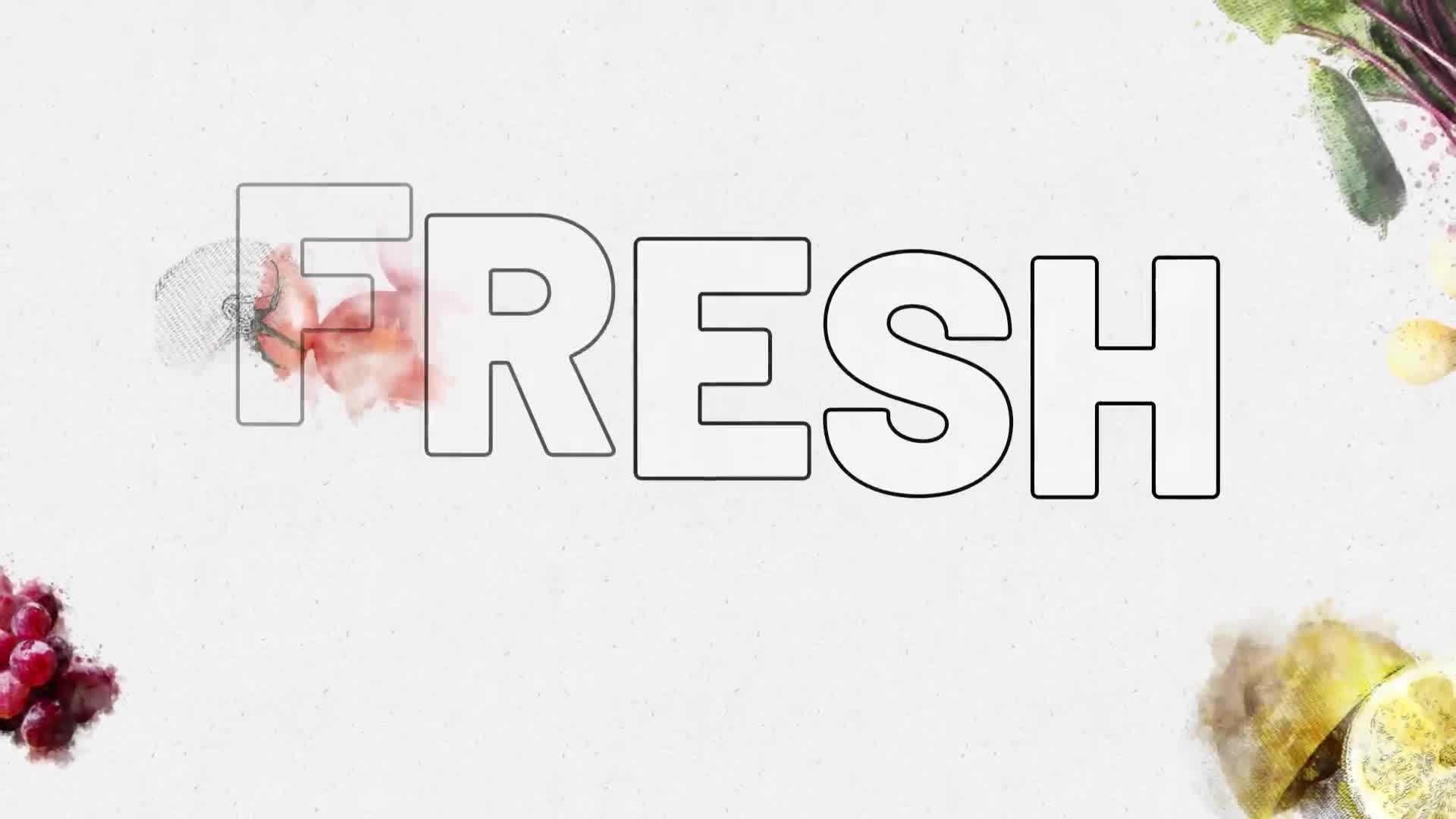 Vegetarian Fresh Food Logo Videohive 28422952 After Effects Image 1