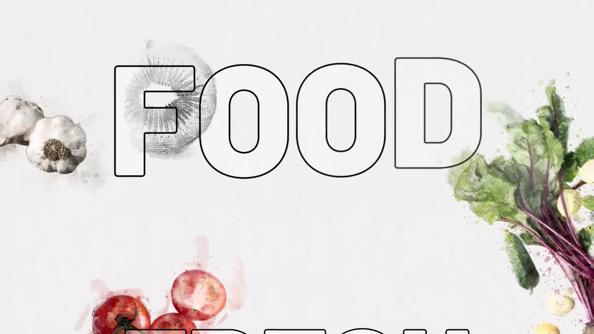 Vegetarian Fresh Food Logo Videohive 28422952 After Effects Image 3