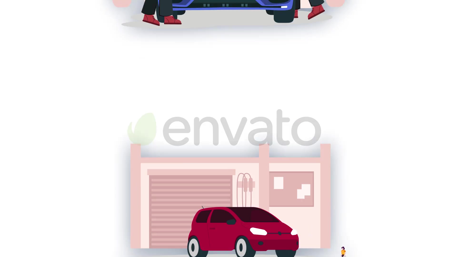 Vehicle Car Washing Character Animation Videohive 38960464 After Effects Image 4