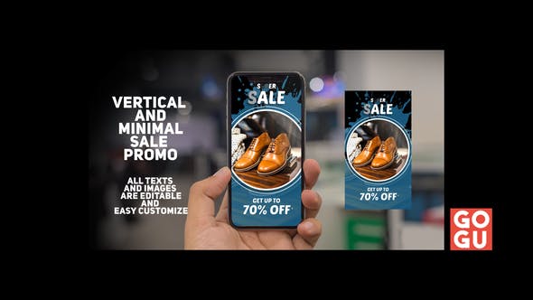 Vertical And Minimal Sale Promo - Download 24785328 Videohive
