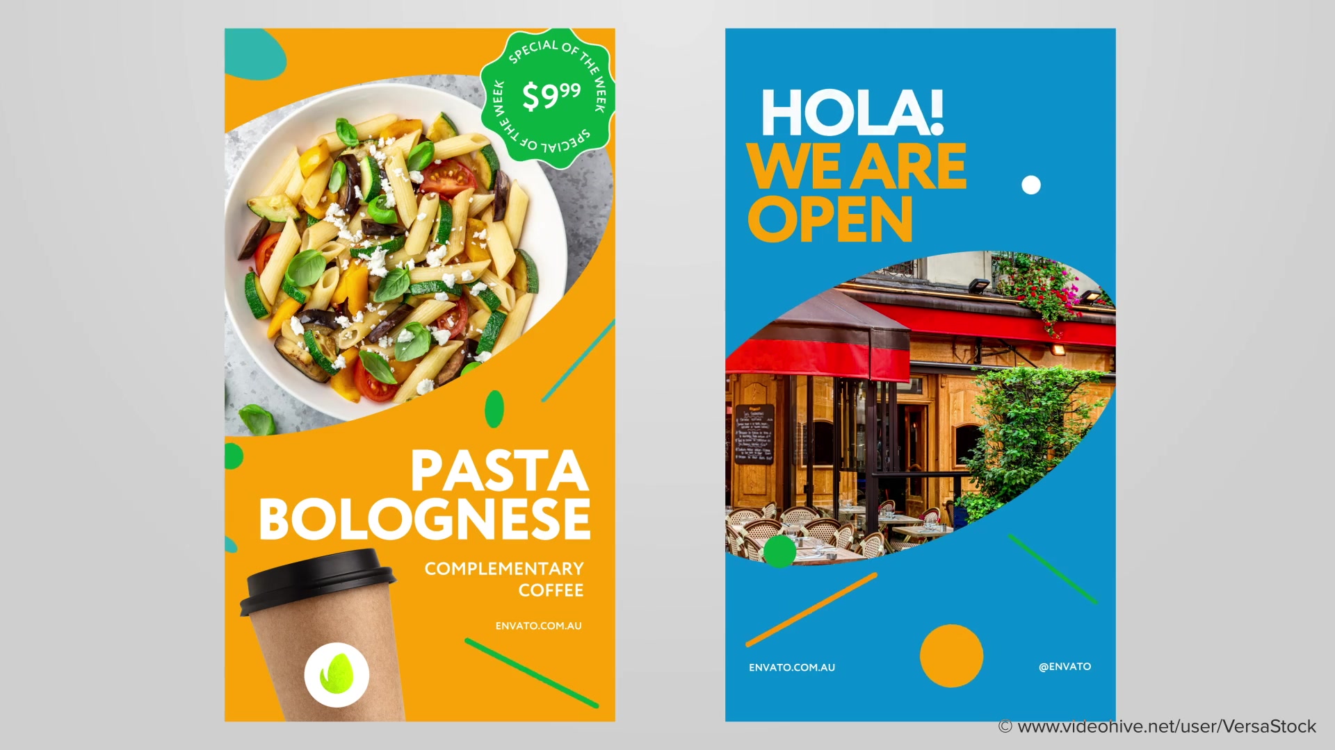 Vertical Caffe Pizza Burger Fast Food Stories Videohive 33861832 After Effects Image 4