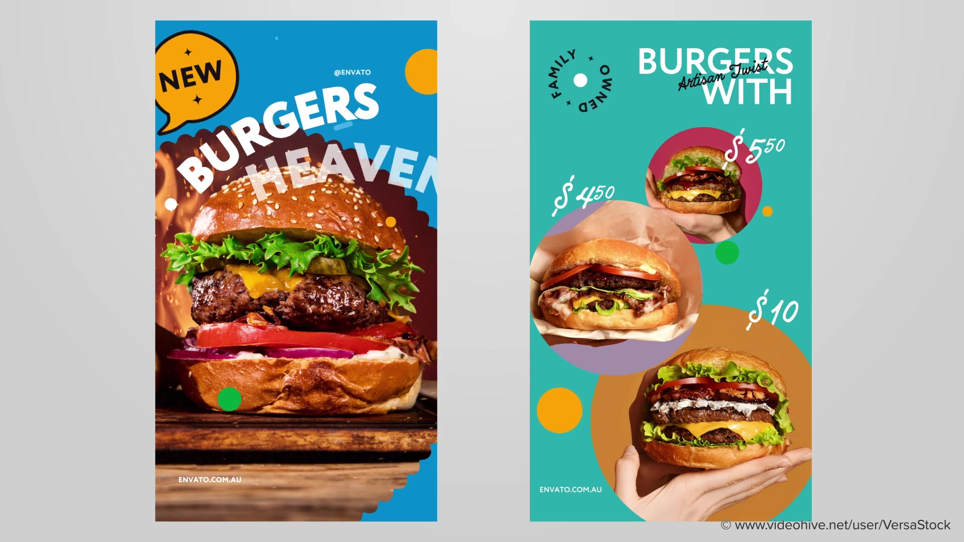 Vertical Caffe Pizza Burger Fast Food Stories Videohive 33861832 After Effects Image 9