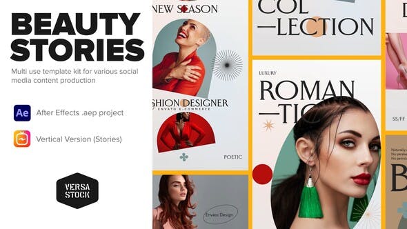 Vertical Fashion Apparel Beauty Stories - Download 33920196 Videohive