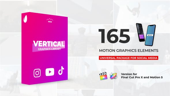 Vertical Graphics Pack | Final Cut Pro X - 26707536 Download Videohive