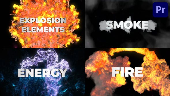 VFX Explosion Pack for Premiere Pro MOGRT - Videohive Download 36213342