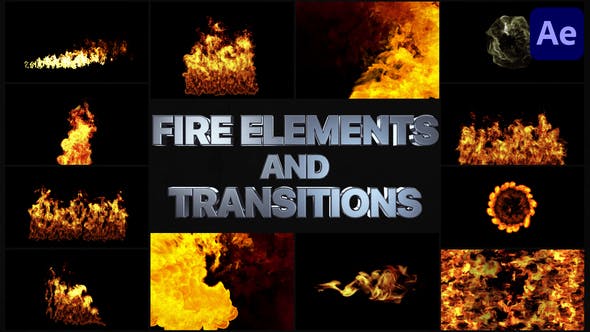 VFX Fire Elements And Transitions | After Effects - Download 33240340 Videohive