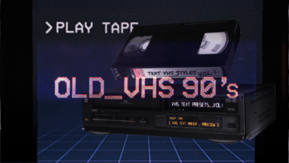 VHS Glitch Titles Presets - 26524488 Download Videohive