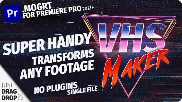 VHS Overlay Maker | Mogrt Tool - Download 37729300 Videohive