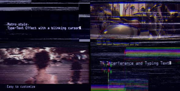 VHS Trailer (TV Interference and Typing Text) - Videohive Download 17628076
