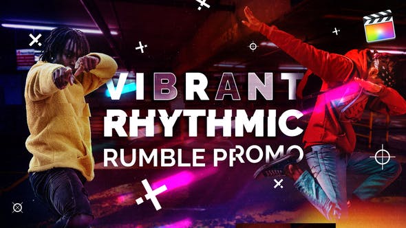 Vibrant Rhythmic Rumble Promo | For Final Cut & Apple Motion - 32063616 Videohive Download