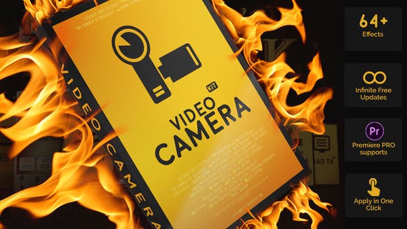 Video Camera Kit | Big Pack of Camera Presets for After Effects - 25639477 Download Videohive