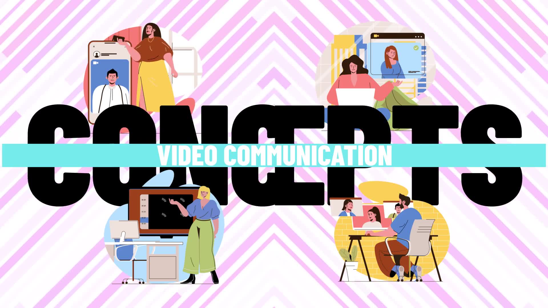 Video communication Scene Situation Videohive 34402222 After Effects Image 2