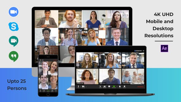Video Conference Calls Pack - Videohive Download 26868154