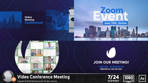 Video Conference Online Zoom Meeting - Videohive 26909027 Download