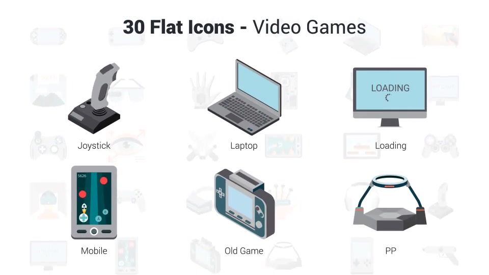 Video Games Icons Videohive 37716257 After Effects Image 10