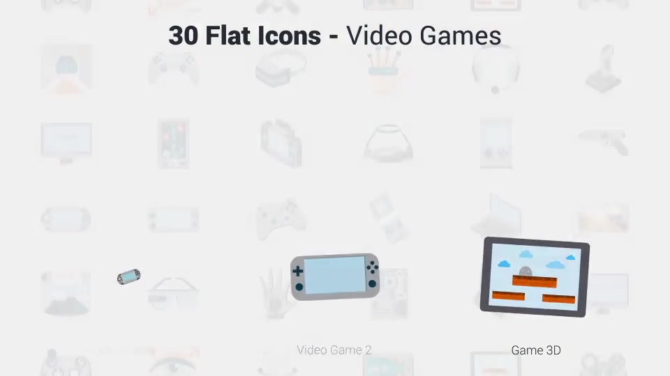 Video Games Icons Videohive 37716257 After Effects Image 12