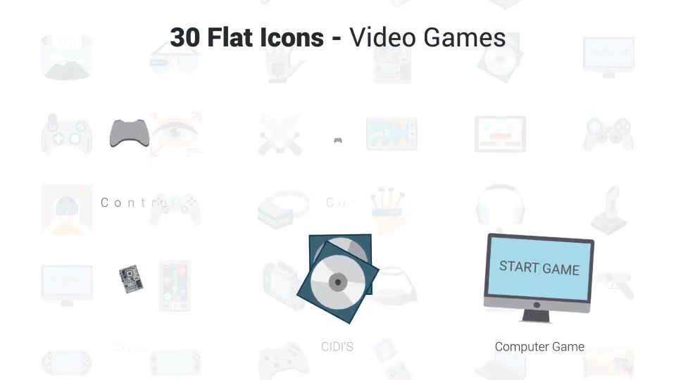 Video Games Icons Videohive 37716257 After Effects Image 7