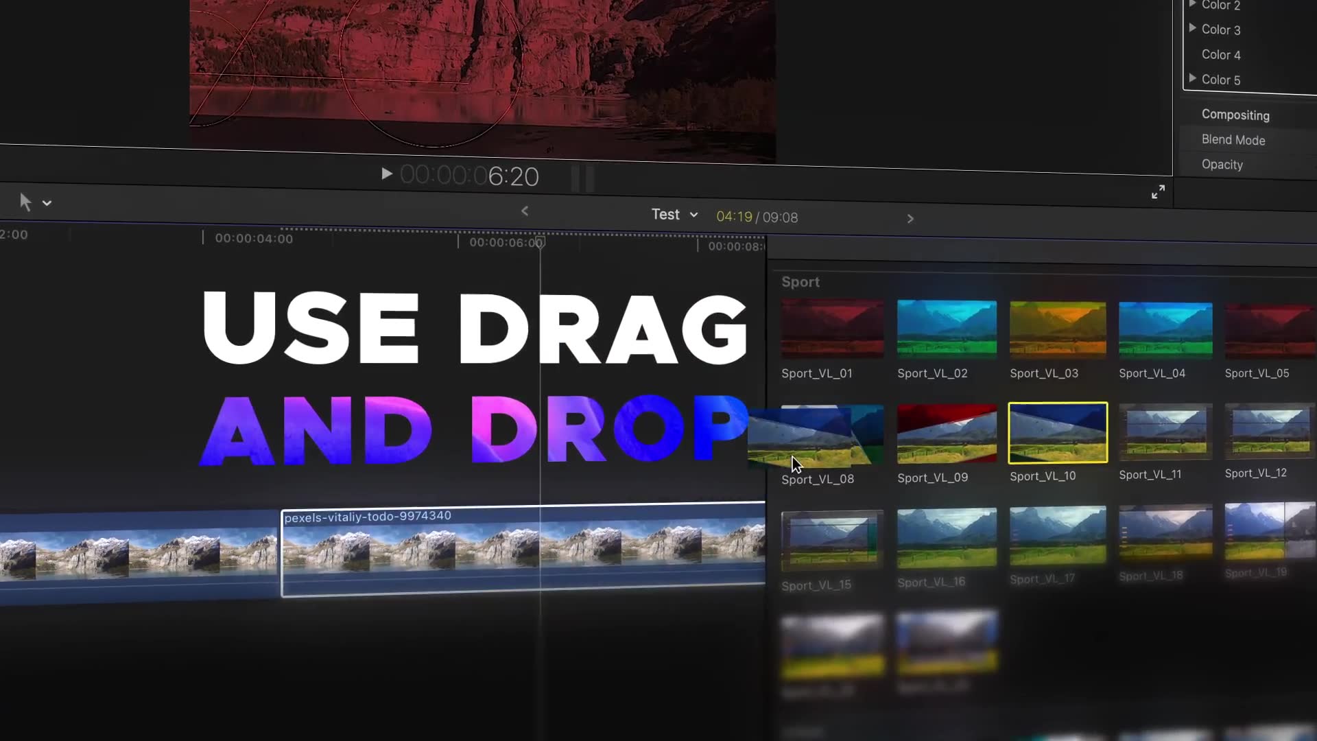 Video Library Final Cut Pro X Videohive 34853612 Apple Motion Image 3