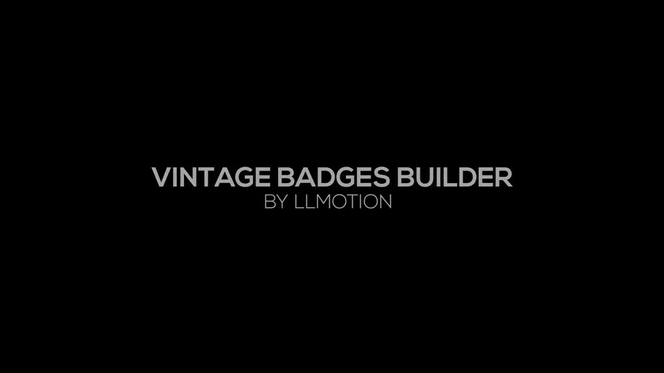 Vintage Badges Builder - Download Videohive 15623438