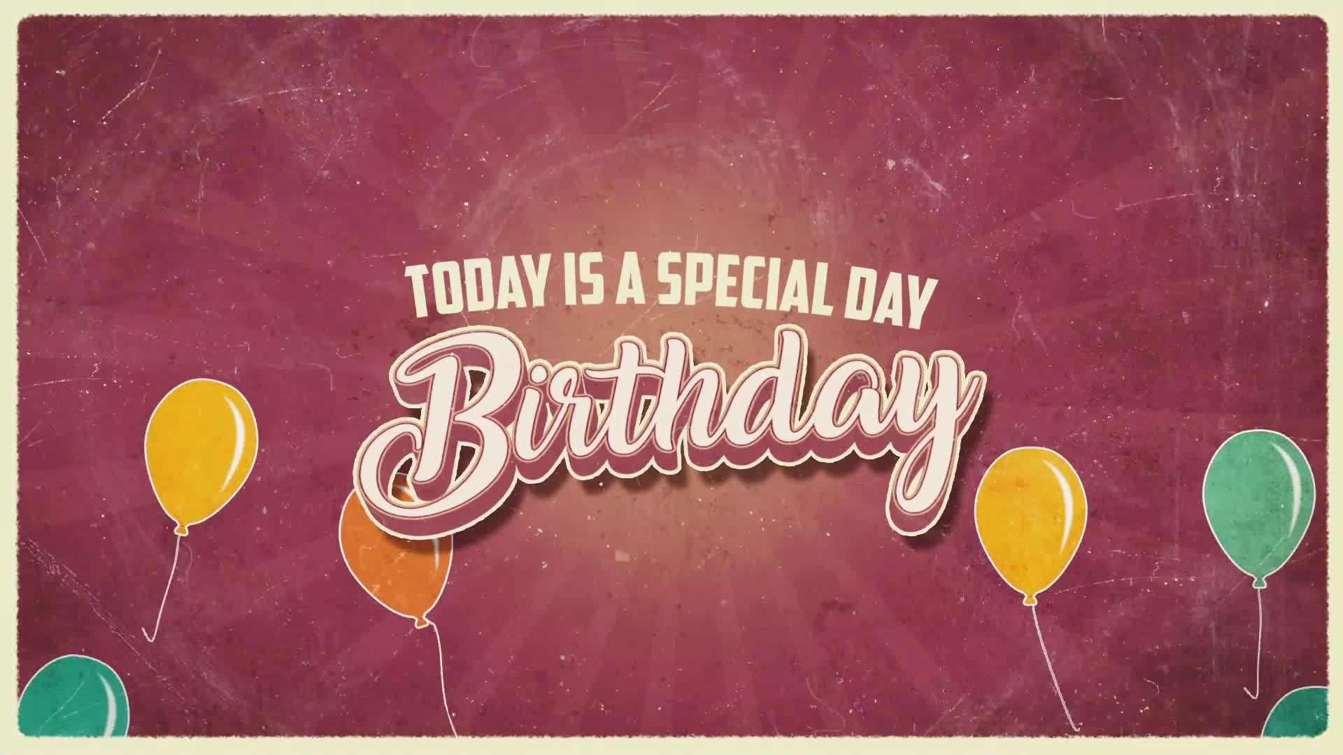 Vintage Birthday Wishes Videohive 33967007 After Effects Image 1