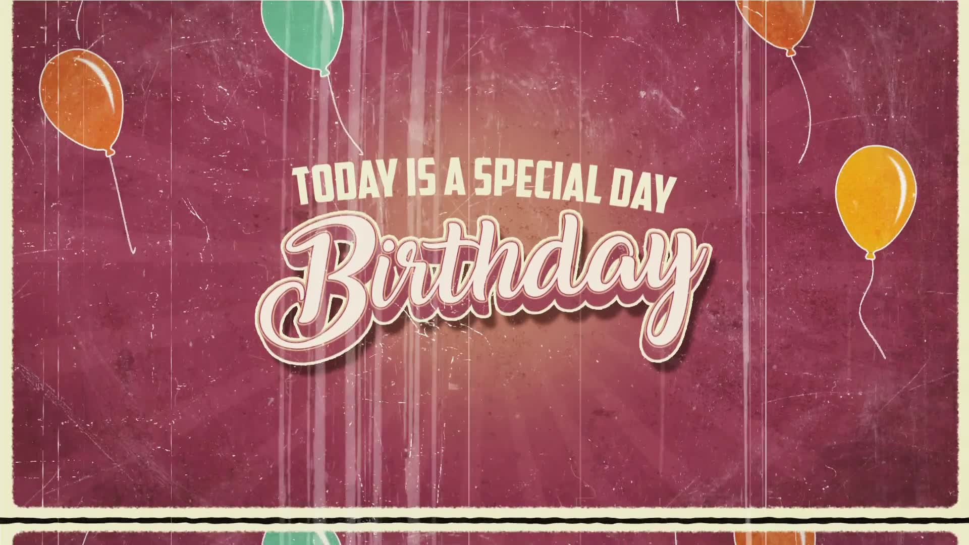 Vintage Birthday Wishes Videohive 33967007 After Effects Image 2