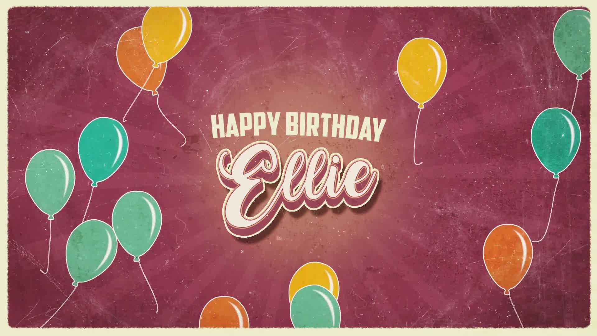 Vintage Birthday Wishes Videohive 33967007 After Effects Image 8