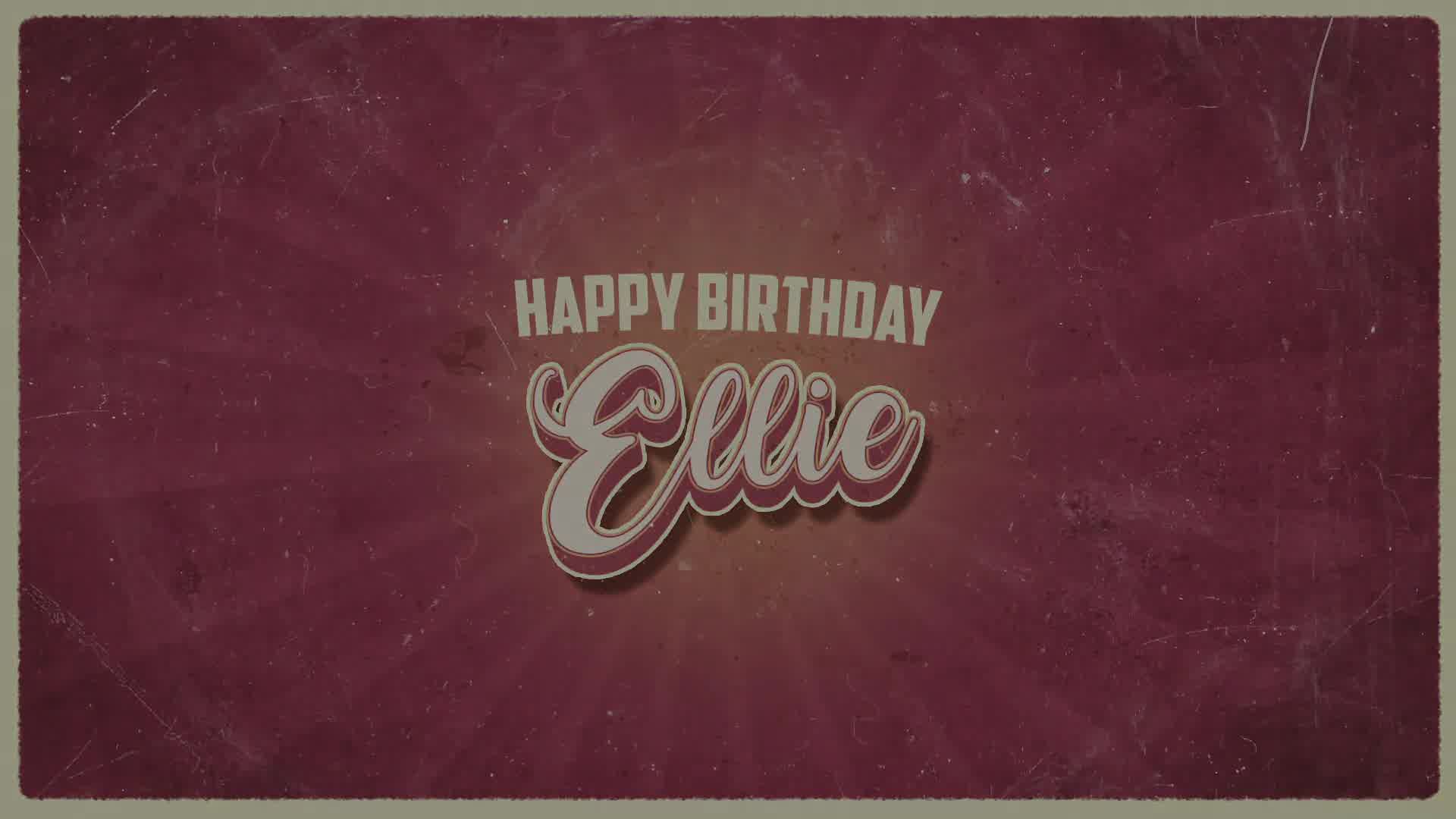 Vintage Birthday Wishes Videohive 33967007 After Effects Image 9