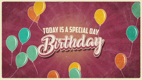 Vintage Birthday Wishes - Download Videohive 33967007
