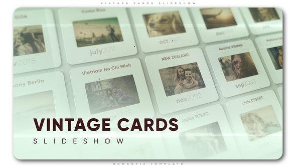 Vintage Cards Slideshow - Videohive 23237618 Download