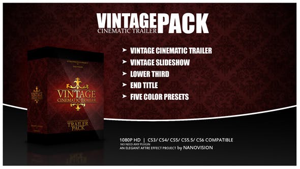 Vintage Cinematic Trailer Pack - Download Videohive 4068495