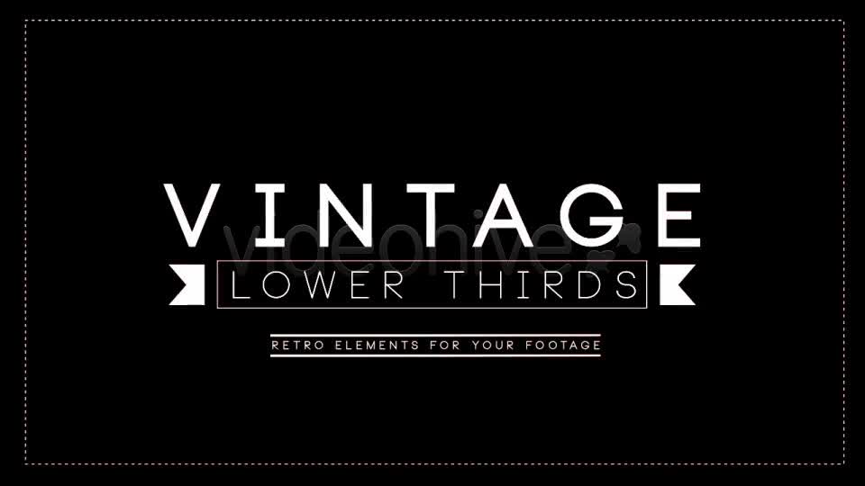 Vintage Lower Third - Download Videohive 3978835