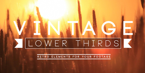 Vintage Lower Third - Download Videohive 3978835