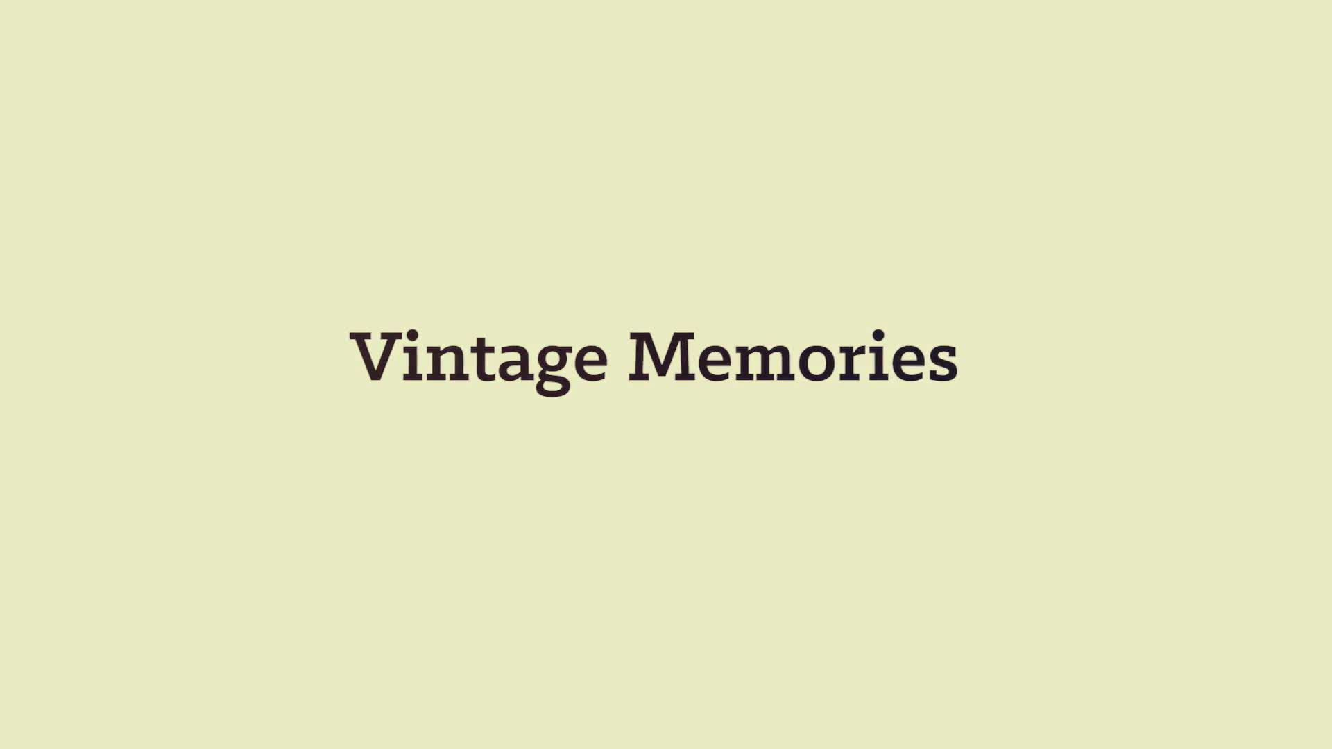 Vintage Memories Videohive 21461655 Premiere Pro Image 1
