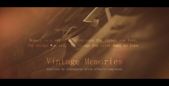 Vintage Memories - Download Videohive 18486197