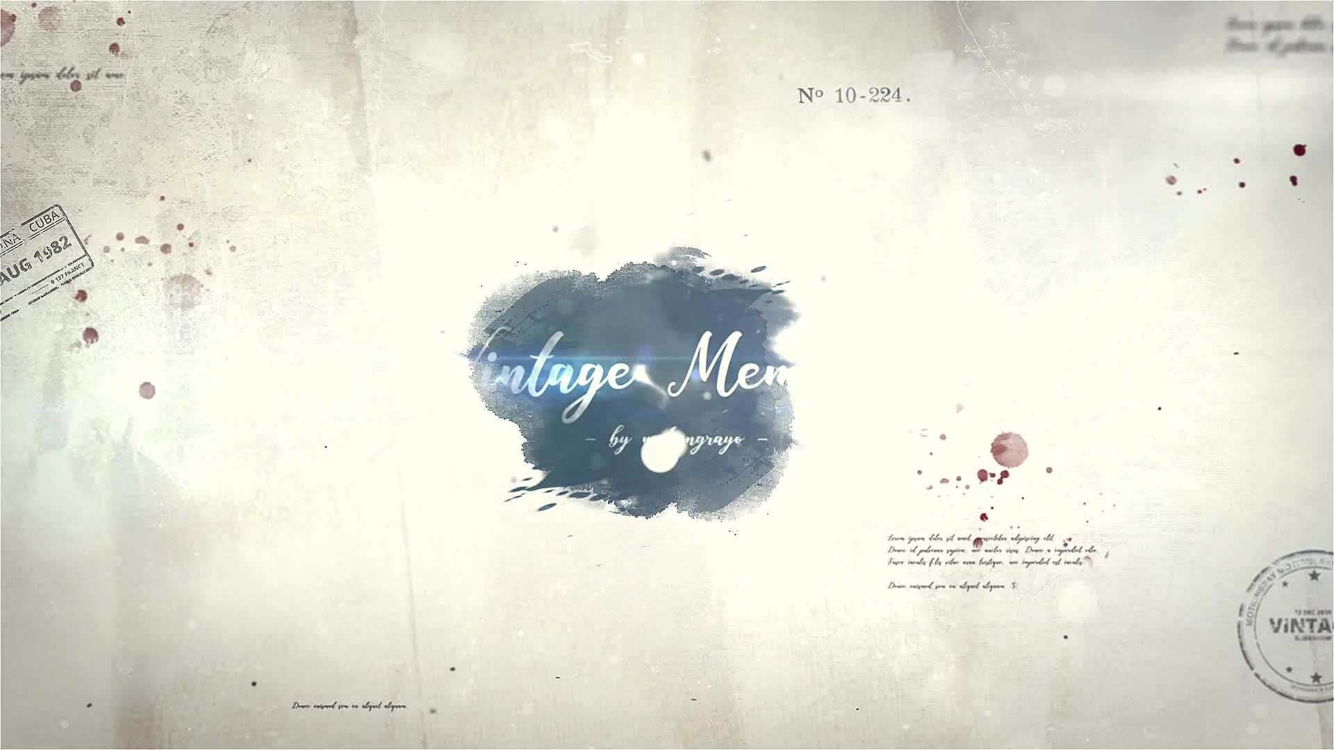 Vintage Memories Videohive 31622242 After Effects Image 1