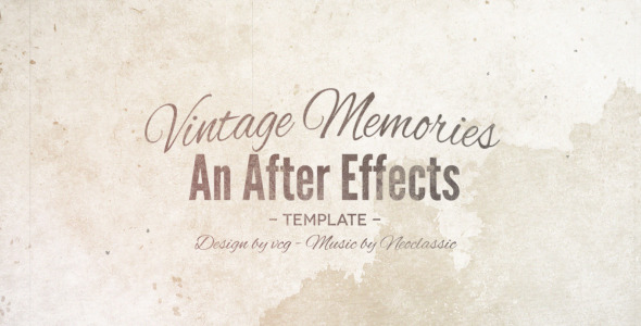 Vintage Memories - Download Videohive 5456790
