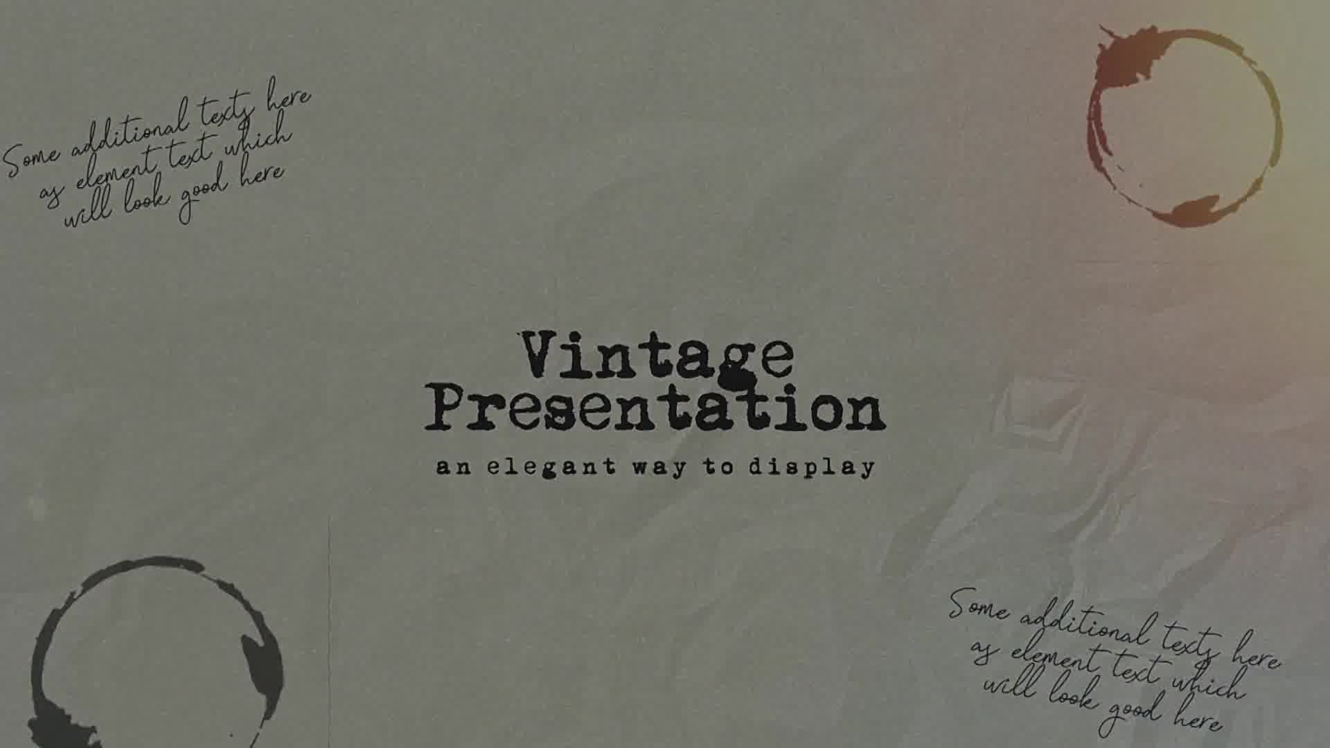 Vintage Presentation Videohive 34337362 DaVinci Resolve Image 12