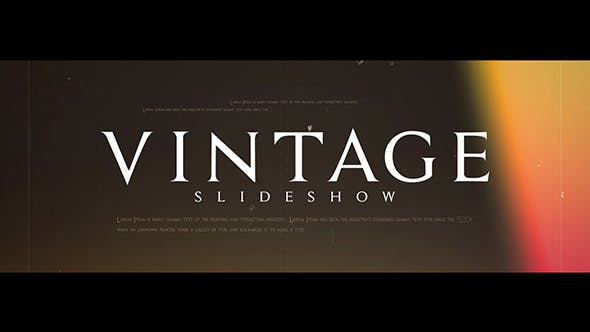 Vintage Slideshow - Download 21234880 Videohive