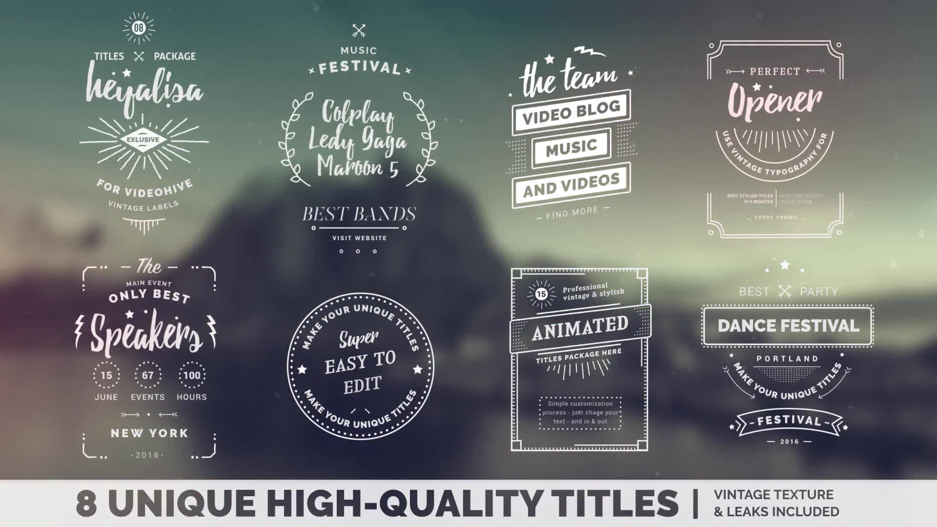 Vintage Titles Videohive 16935456 After Effects Image 1