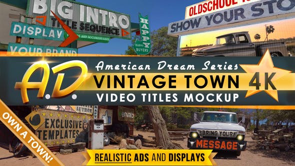 Vintage Town Titles Intro | AD - Download Videohive 31902618