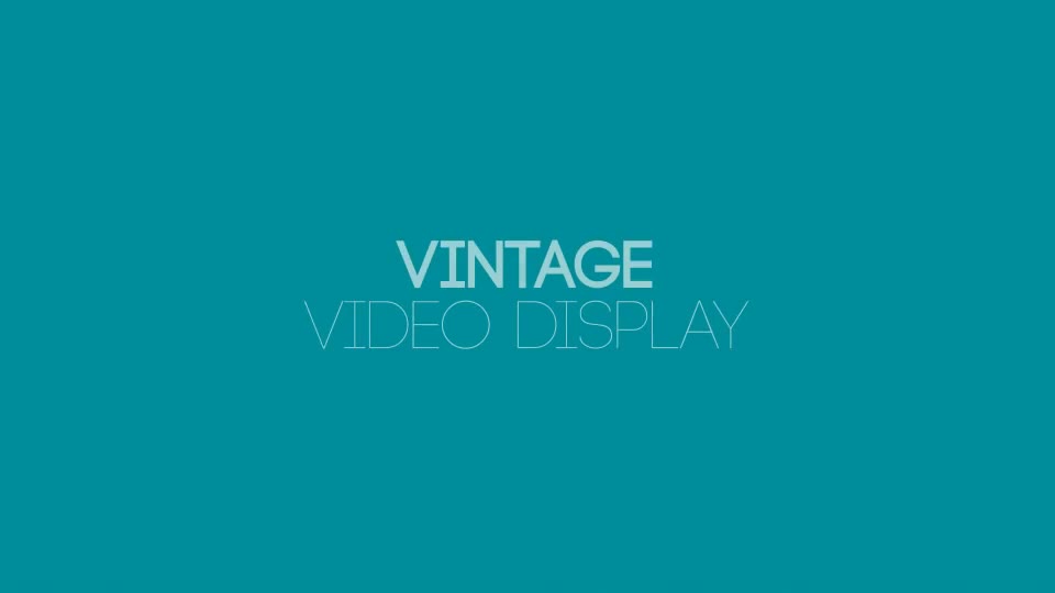 Vintage Video Display Videohive 12488875 After Effects Image 1