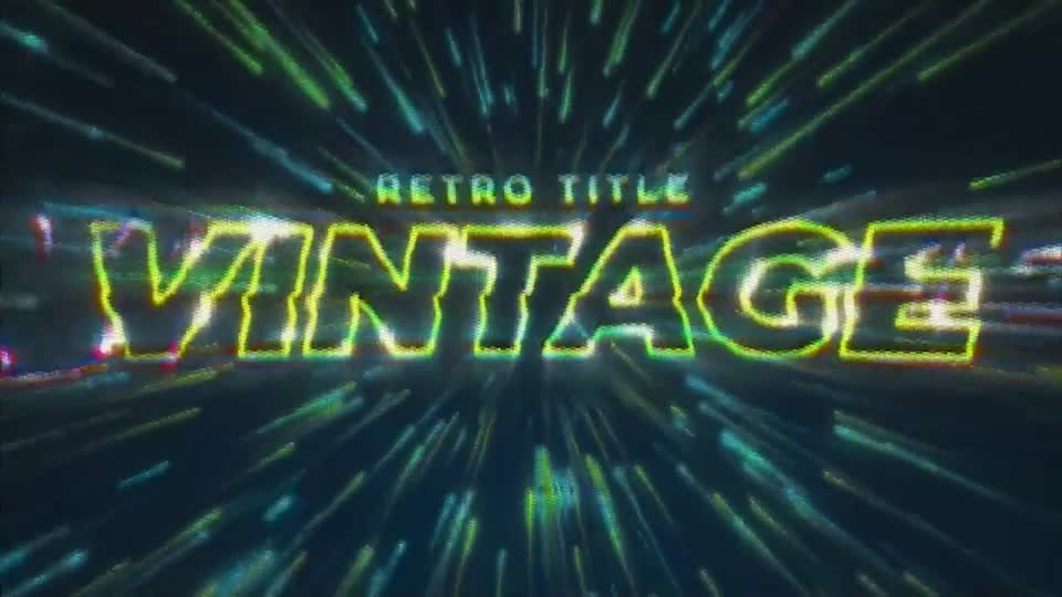Vintage Video Game Title & Logo Videohive 36364386 After Effects Image 1