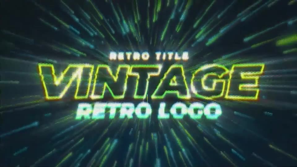 Vintage Video Game Title & Logo Videohive 36364386 After Effects Image 2