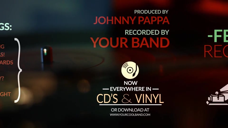 Vinyl Record Logo Videohive 19727625 After Effects Image 9