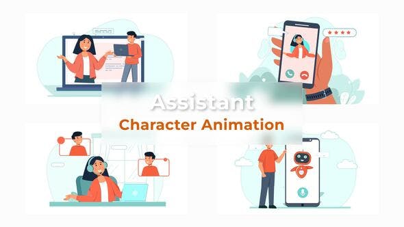 Virtual Assistant Animation Scene Pack - Videohive 36886874 Download