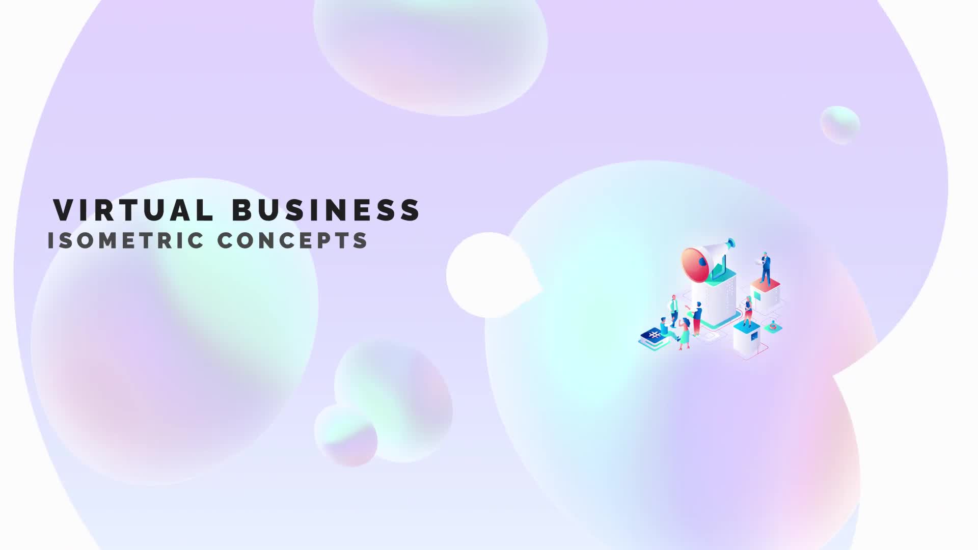 Virtual business Isometric Concept Videohive 33526638 After Effects Image 1