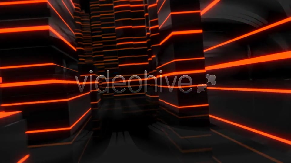 Virtual City Flight Through Glowing Lines Videohive 6660120 Motion Graphics Image 10