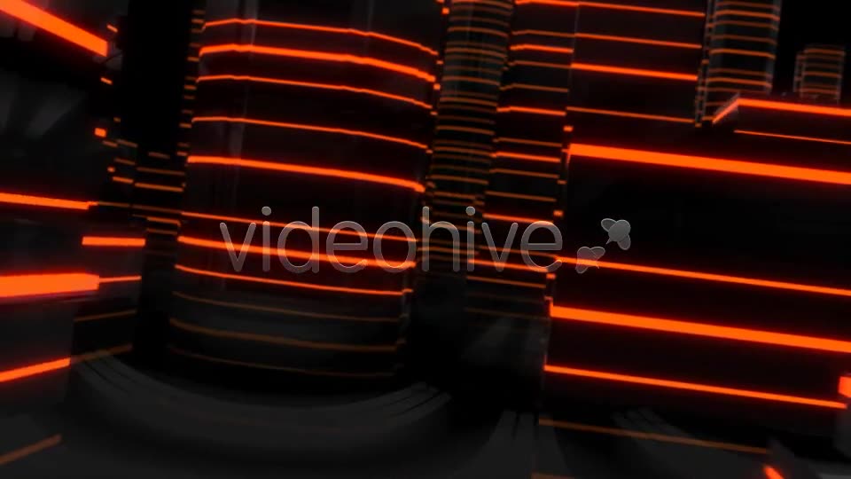 Virtual City Flight Through Glowing Lines Videohive 6660120 Motion Graphics Image 2
