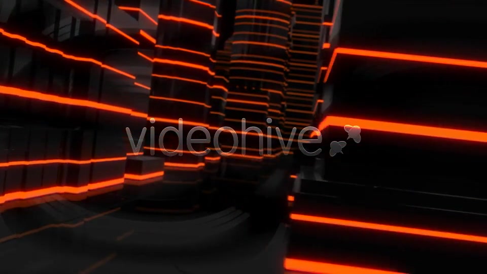 Virtual City Flight Through Glowing Lines Videohive 6660120 Motion Graphics Image 4